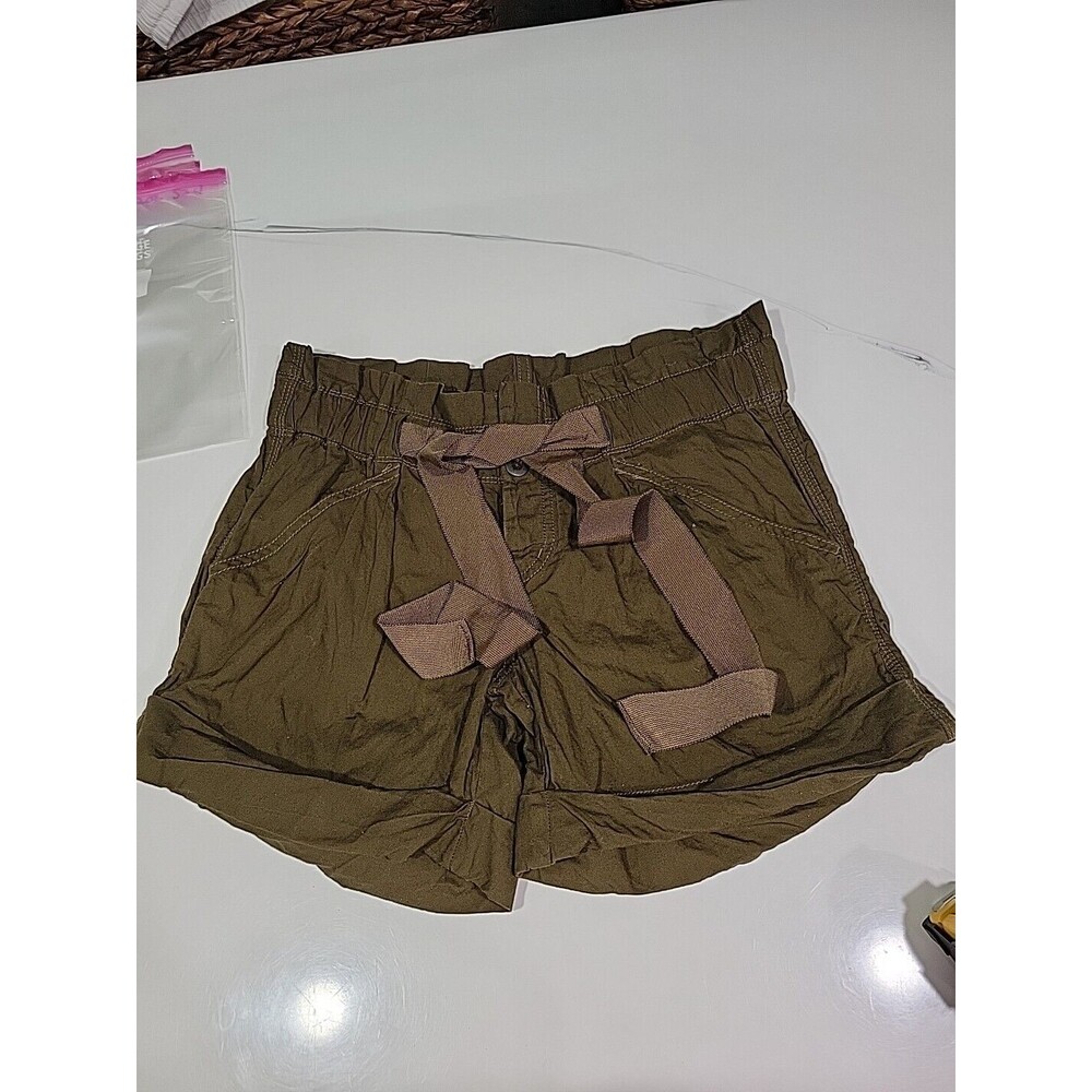 NWOT LOFT Womens Sz 2 Belted High Rise Paper Bag Shorts bin 1